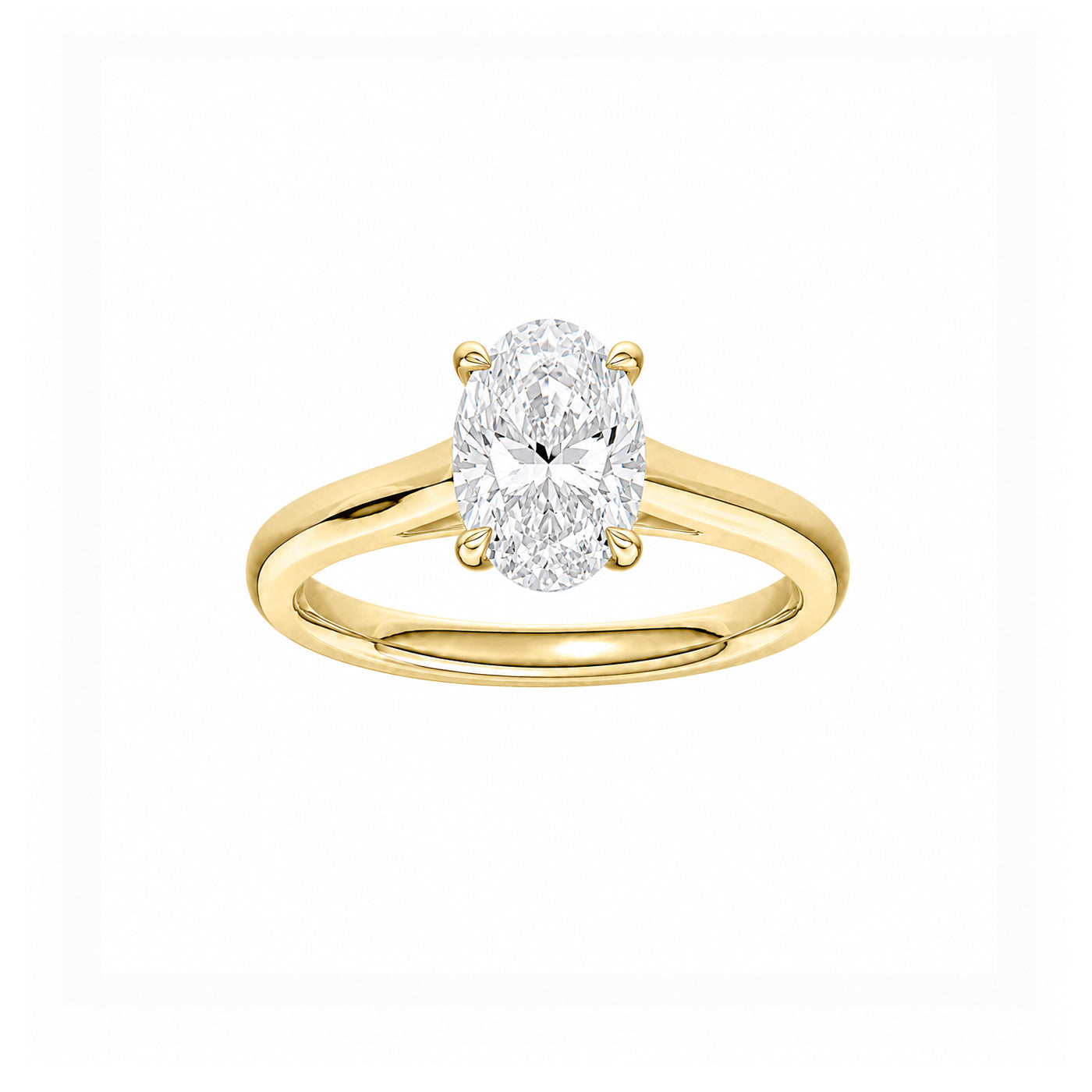 Diamond Engagement Ring 18K