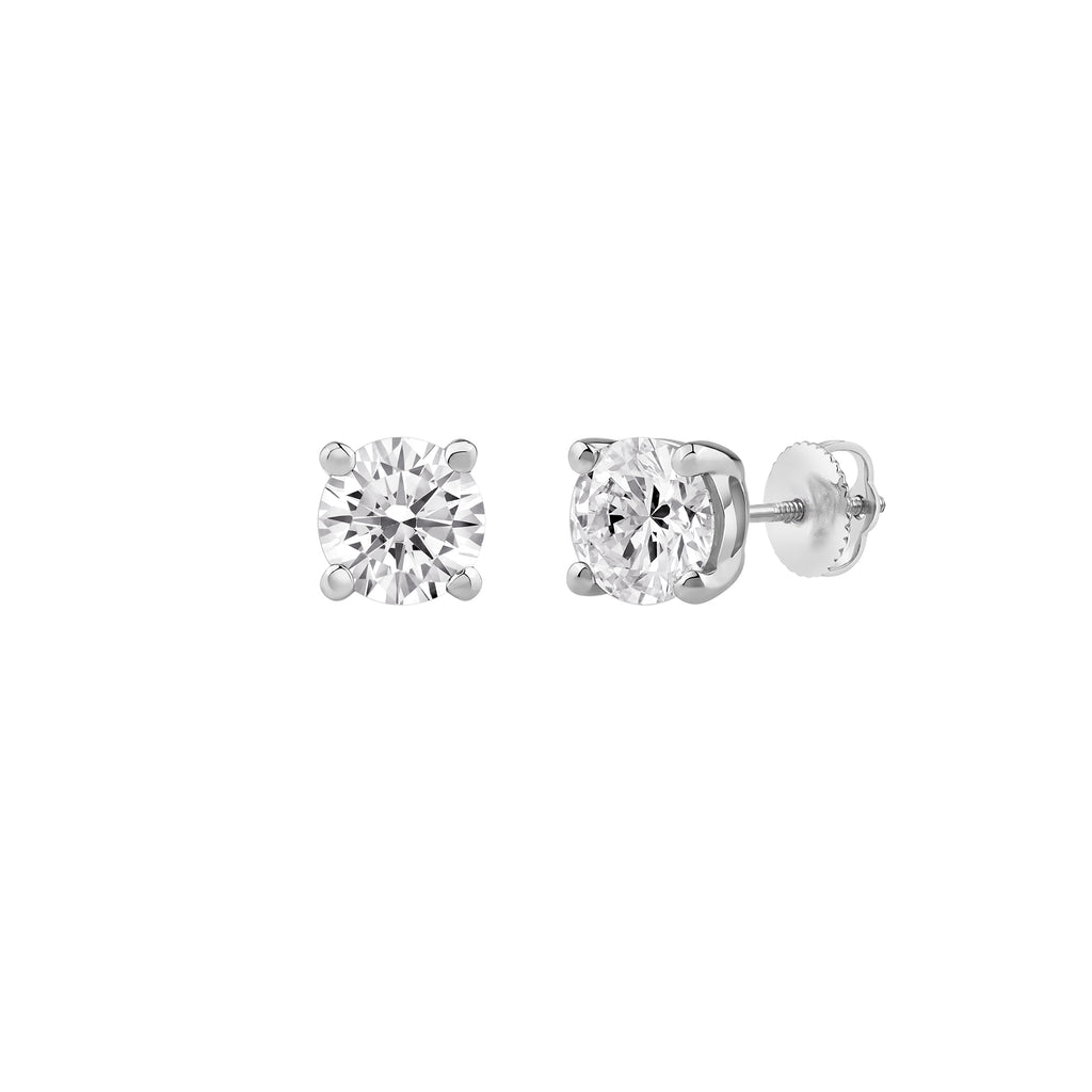 Diamond Stud Earring Pair 18K