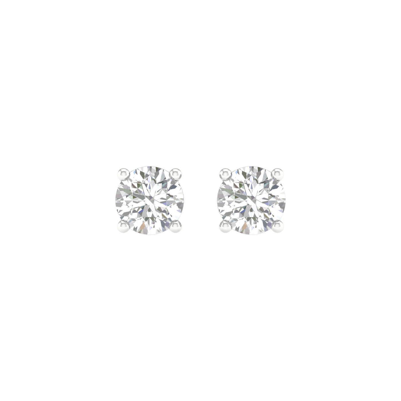 Diamond Stud Earring Pair 18K